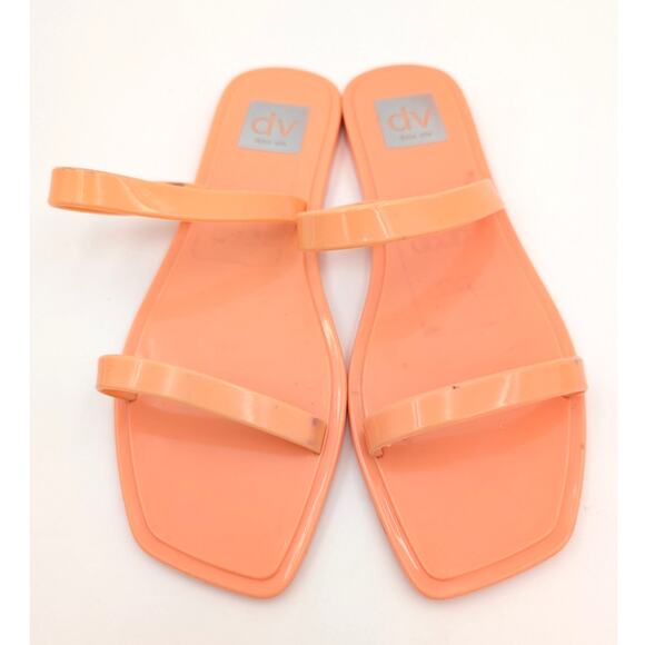 DV by Dolce Vita Sunshine Casual Flat Sandal Women's Melon Size US6 EU37 - Picture 3 of 10